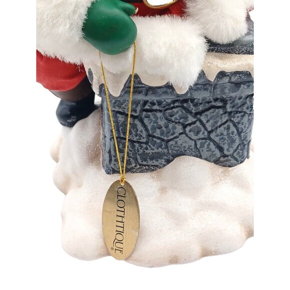 Possible Dreams Clothtique "Rooftop Delivery" Christmas Santa Music Box  #713479 - Picture 9 of 14